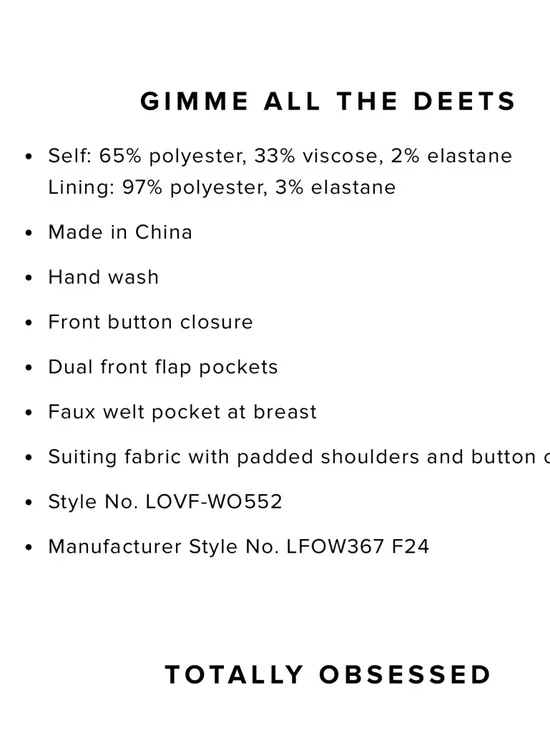 Lovers + Friends Plaid Brown Oversized Blazer Jacket - Women's size small - Picture 2 of 16